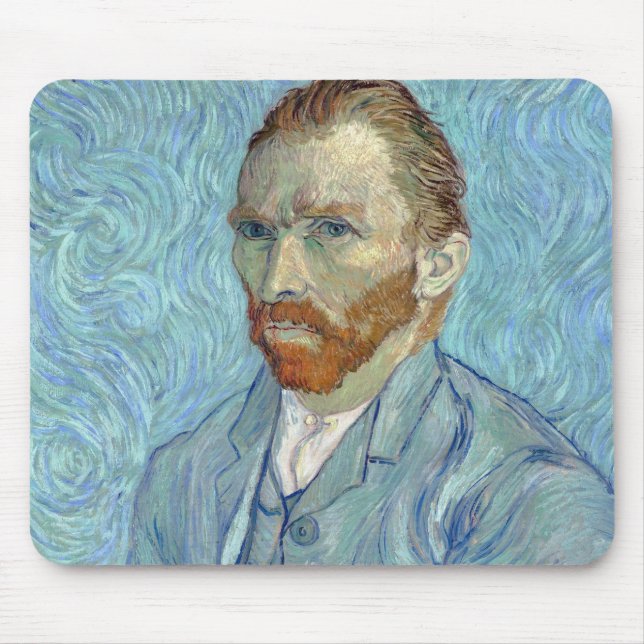 Self-Porträtt, Vincent van Gogh, 1889 Musmatta (Framsidan)