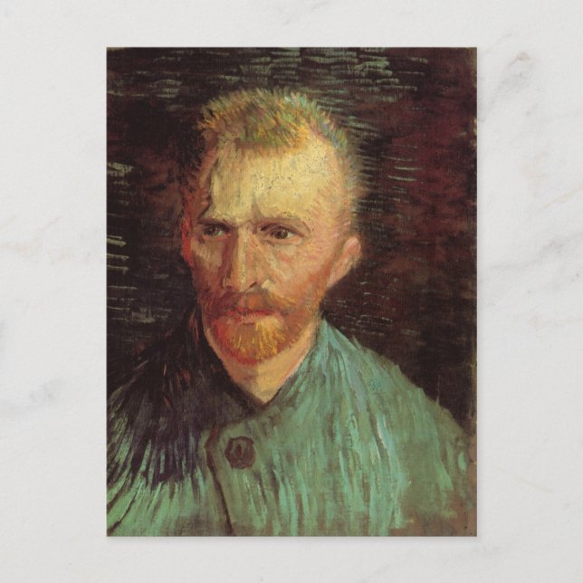 Self-Porträtt, Vincent van Gogh Fine Art Vykort (Framsida)