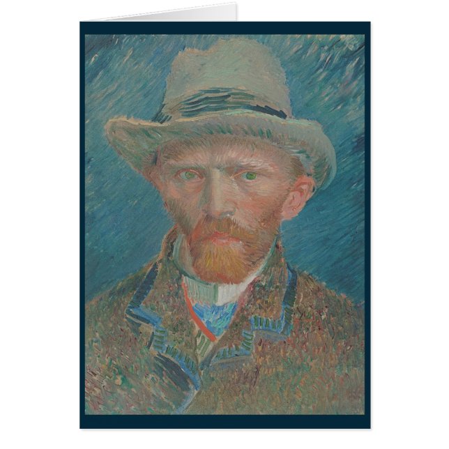 Self-porträtt, Vincent van Gogh Hälsningskort (Framsidan)