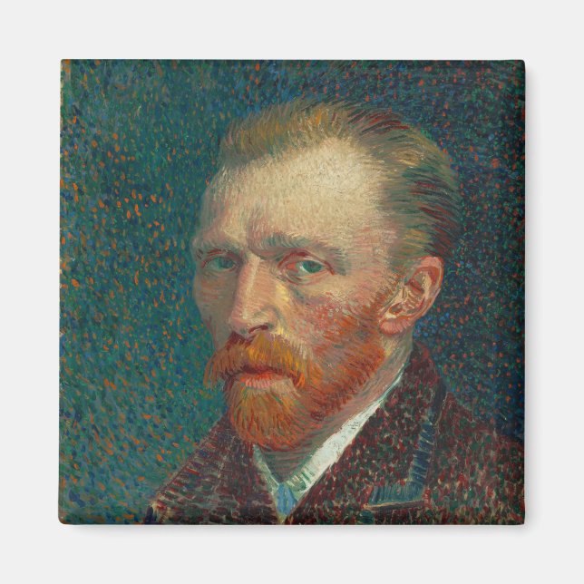 Self-Porträtt | Vincent van Gogh Magnet (Framsidan)