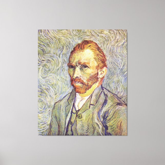 Self-porträtt Vincent Willem van Gogh Canvastryck (Framsida)