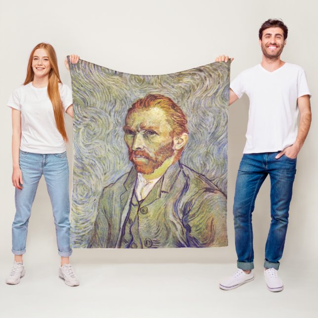 Self-porträtt Vincent Willem van Gogh Fleecefilt (På plats)