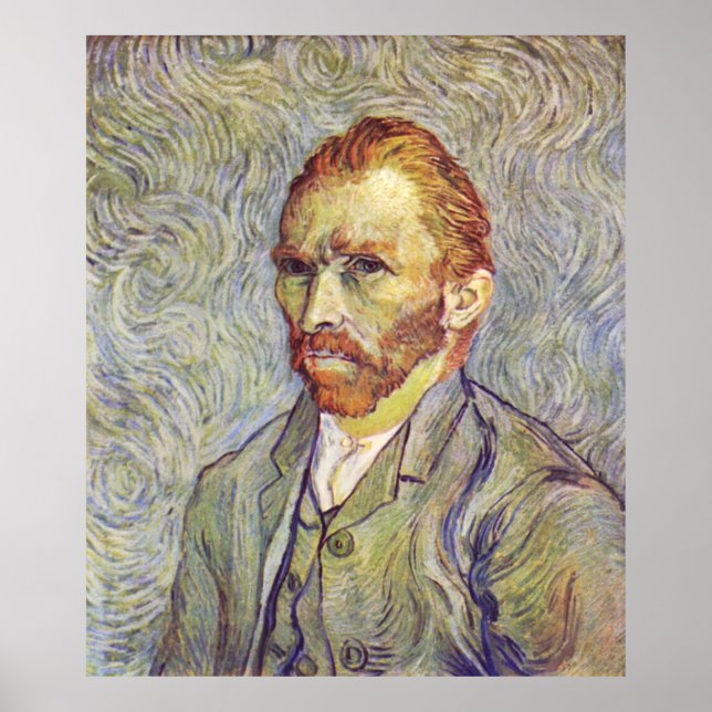 Self-porträtt Vincent Willem van Gogh Poster (Framsidan)