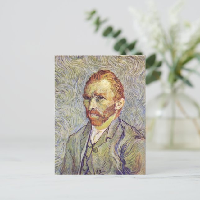Self-porträtt Vincent Willem van Gogh Vykort (Stående Fram)