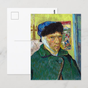 Self-Porträtt w Bandaged Ear Van Gogh Vykort