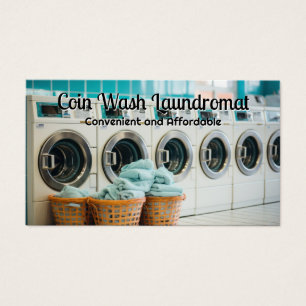 Self Service Tvätt Business Washer Dryers Visitkort