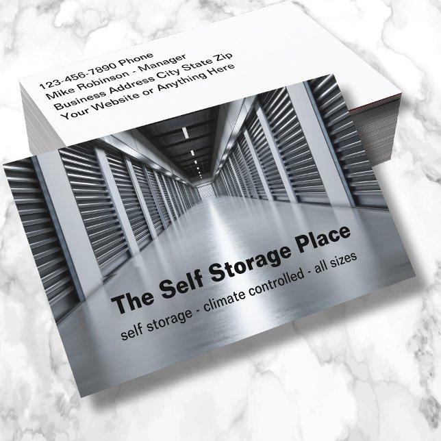 Self Storage Theme Business Cards  Visitkort (Skapare uppladdad)