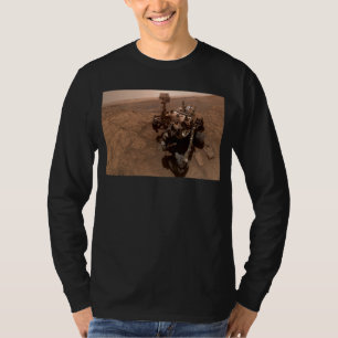 Selfie av Mars Curiosity Röd Marslandskap T Shirt
