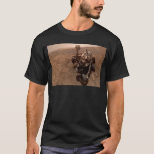 Selfie av Mars Curiosity Röd Marslandskap T Shirt
