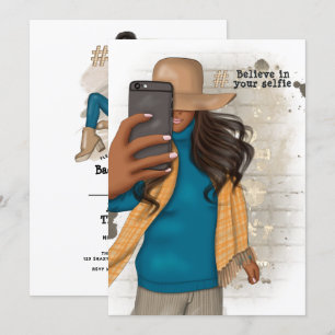 Selfie Bachelorette-inbjudan Inbjudningar