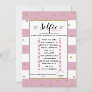 Selfie Challenge-spel Inbjudningar