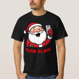 Selfie Claus – Modern Christmas Santa Design T Shirt