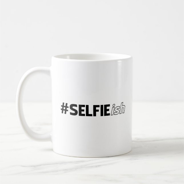 # SELFIE-fisk Kaffemugg (Vänster)