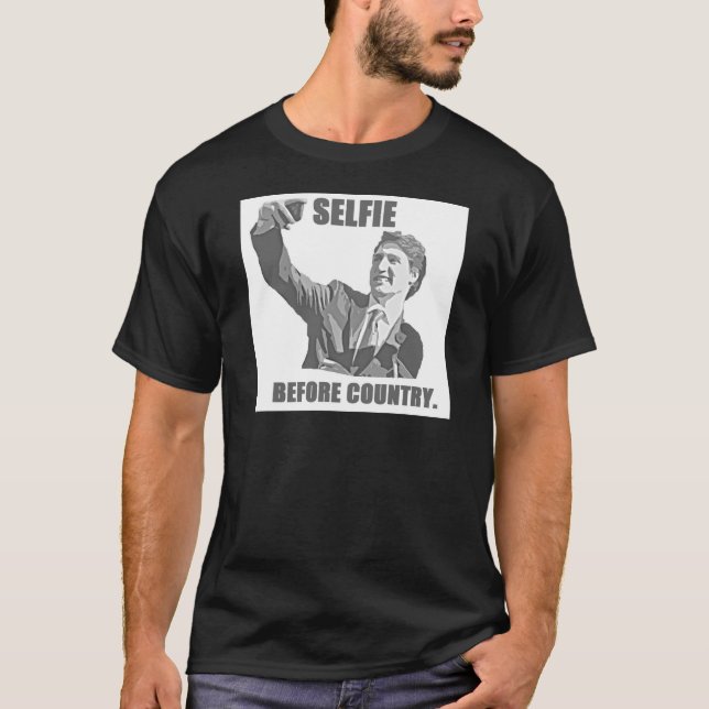 Selfie för land - Trudeau T-shirt (Framsida)