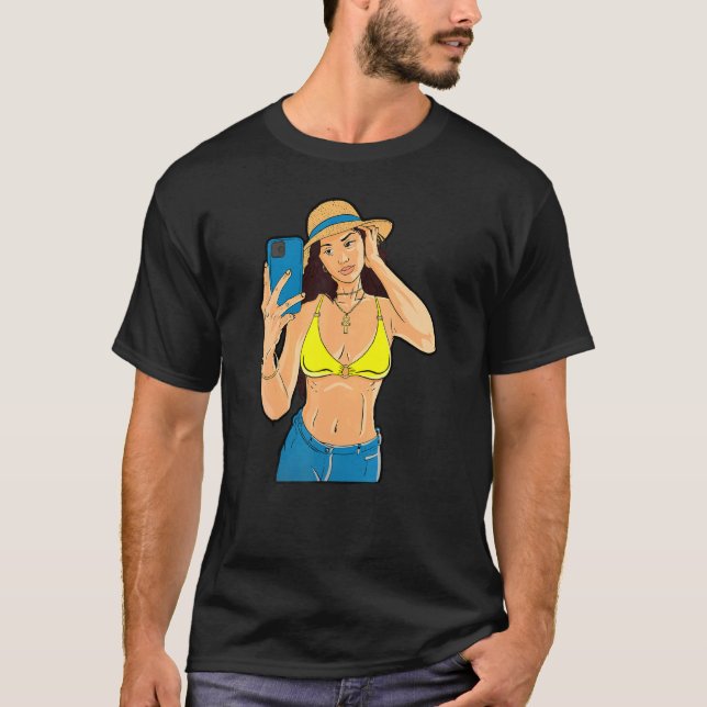 Selfie Girl T Shirt (Framsida)