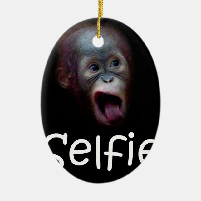 Selfie Julgransprydnad Keramik (Framsidan)