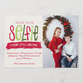 Selfie-julhälsningskort Inbjudningar