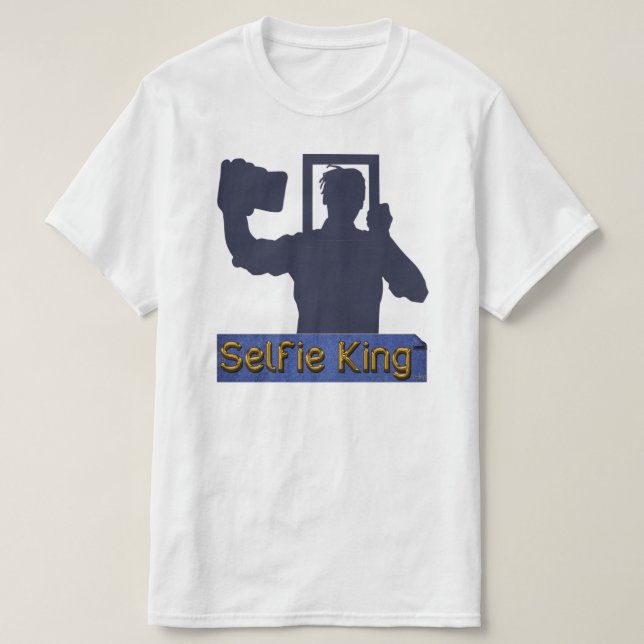 Selfie kungT-tröja T Shirt (Design framsida)