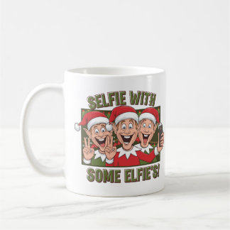 Selfie med några elfiler! 🎄 🤳 🧝 ‍ ♂️ kaffemugg
