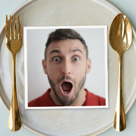 Selfie Photo Upload | Din Ansikte Roligt Party Pappersservett