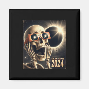 Selfie Skeleton Kids Manar Solar Eclipse 2 Magnet
