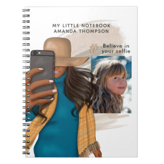 Selfie Tema Lägg till bild Anteckningsbok