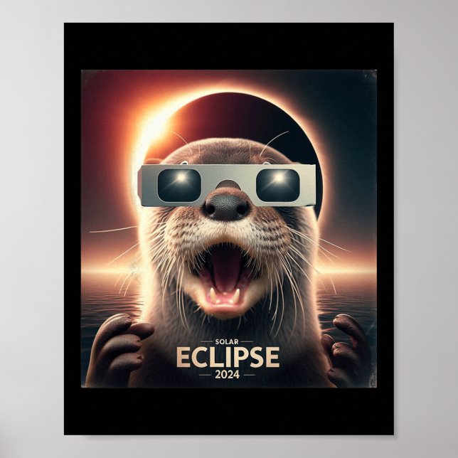 Selfie Utter Kids Mäns solförmörkelse  Poster (Framsidan)