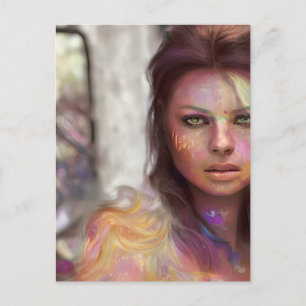 Selfie Woman Vykort