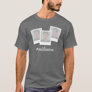 #selfieme slogan och lägg till egna foton t-shirt