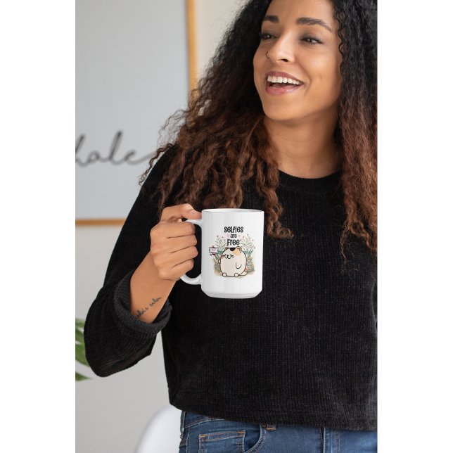 Selfies är gratis  kaffemugg (Skapare uppladdad)