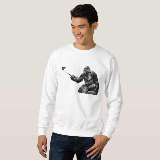 Selfistick manar sweatshirt (Hel framsida)