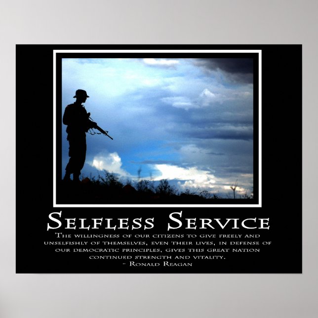 Selfless-tjänst Poster (Framsidan)