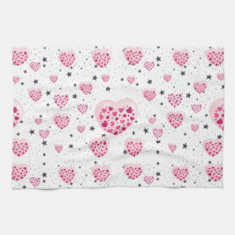 Selflove inspirational quote sweet heart and start kökshandduk