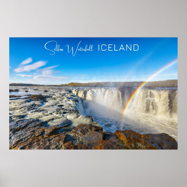Selfoss Waterfall, Island Poster (Framsidan)
