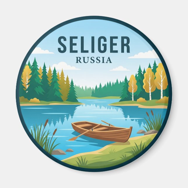 Seliger nationalpark Ryssland Magnet (Framsidan)