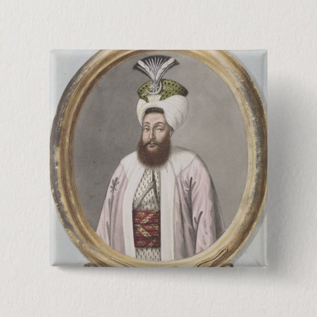 Selim III (1761-1808) Sultan 1789-1807, från 'en Knapp (Framsida)