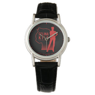 Selina Kyle Catwomen Outline Logotyp Armbandsur