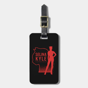 Selina Kyle Catwomen Outline Logotyp Bagagebricka