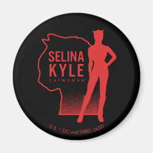 Selina Kyle Catwomen Outline Logotyp Magnet