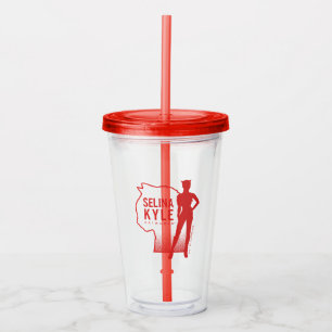 Selina Kyle Catwomen Outline Logotyp Take Away Mugg