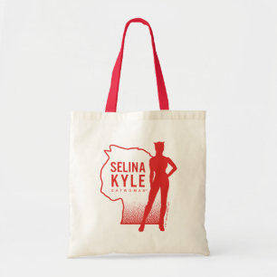 Selina Kyle Catwomen Outline Logotyp Tygkasse
