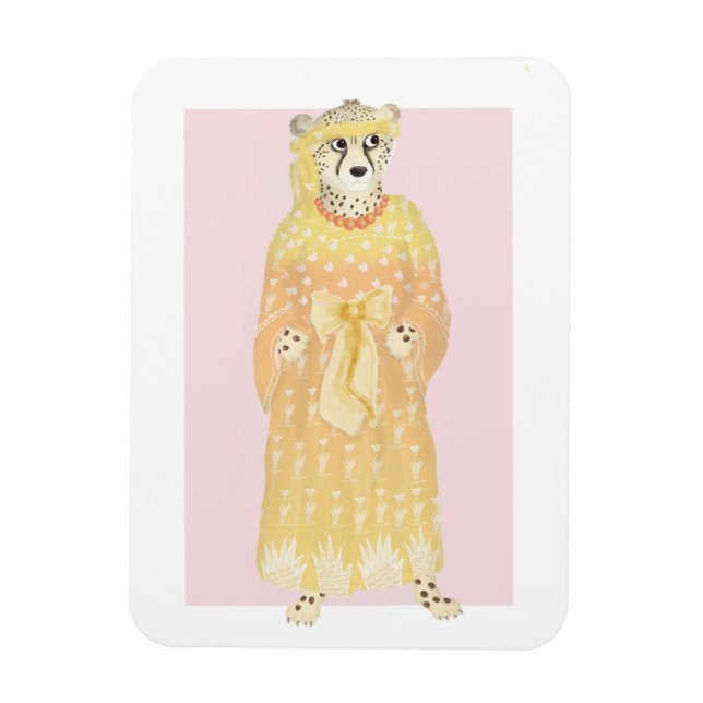 Seline elegant cheetah magnet (Vertikal)