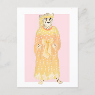 Seline elegant cheetah-vykort helg vykort