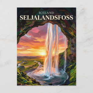 Seljalandsfoss Island Vykort