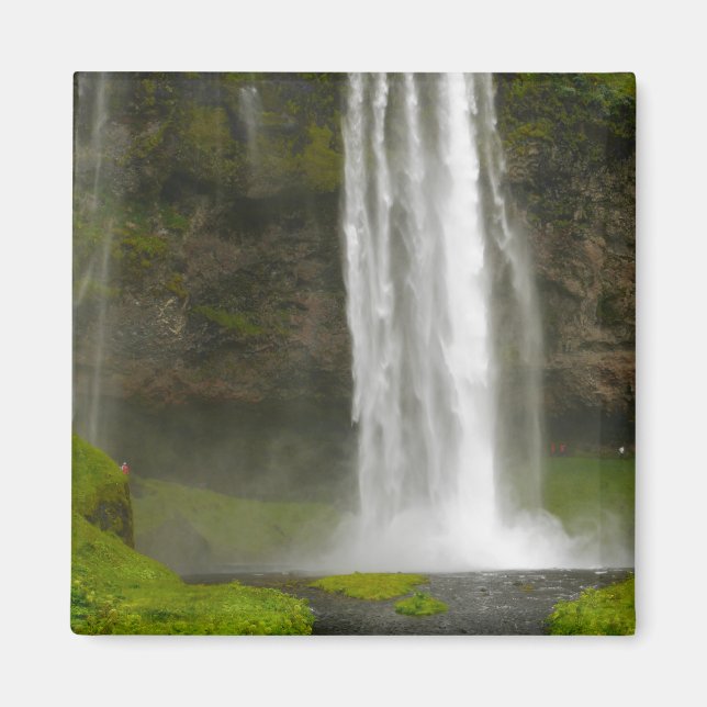 Seljalandsfoss Waterfall Island Magnet (Framsidan)