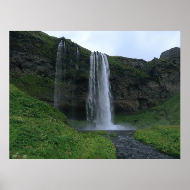 Seljalandsfoss Waterfall Poster (Framsidan)