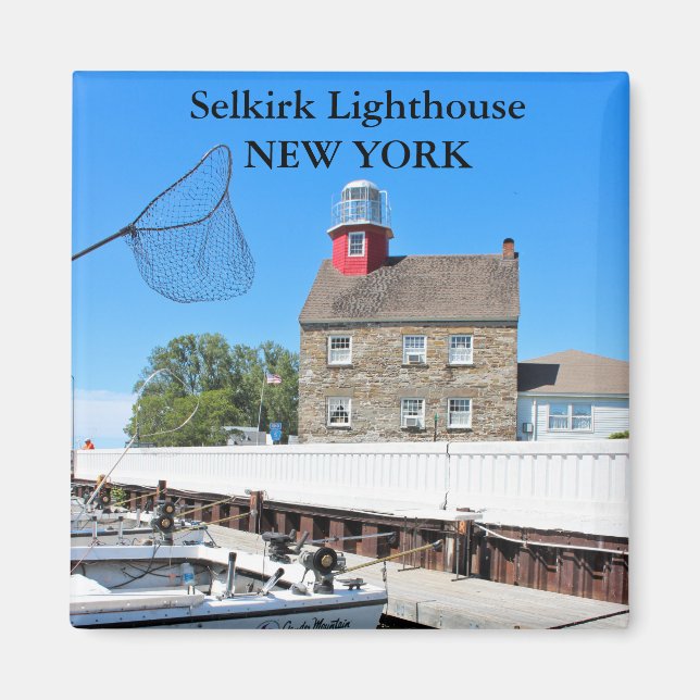 Selkirk Lighthouse, New York Magnet (Framsidan)