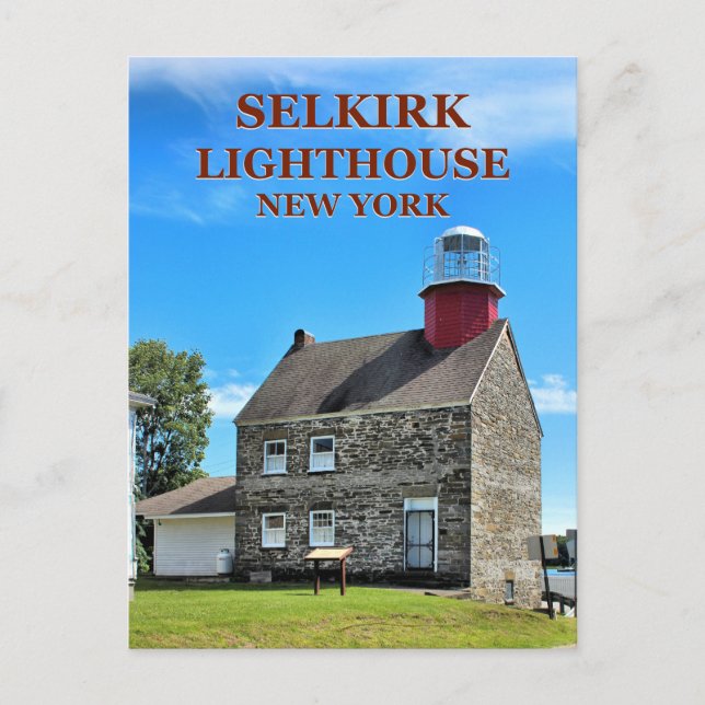 Selkirk Lighthouse, New York-vykort Vykort (Framsida)