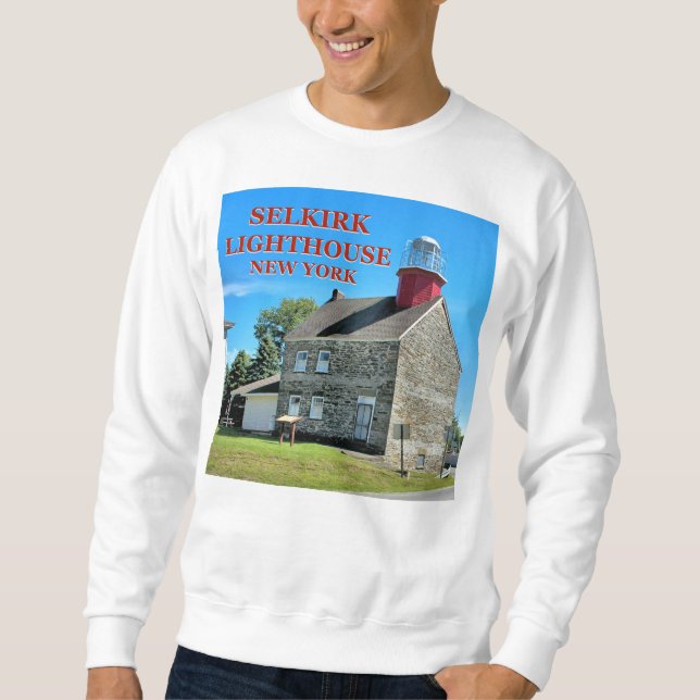Selkirk Lighthouse, Salmon River New York Sweatshirt (Framsida)