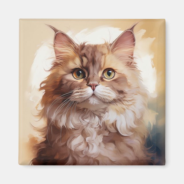 Selkirk Rex Breed Of Cat Magnet (Framsidan)